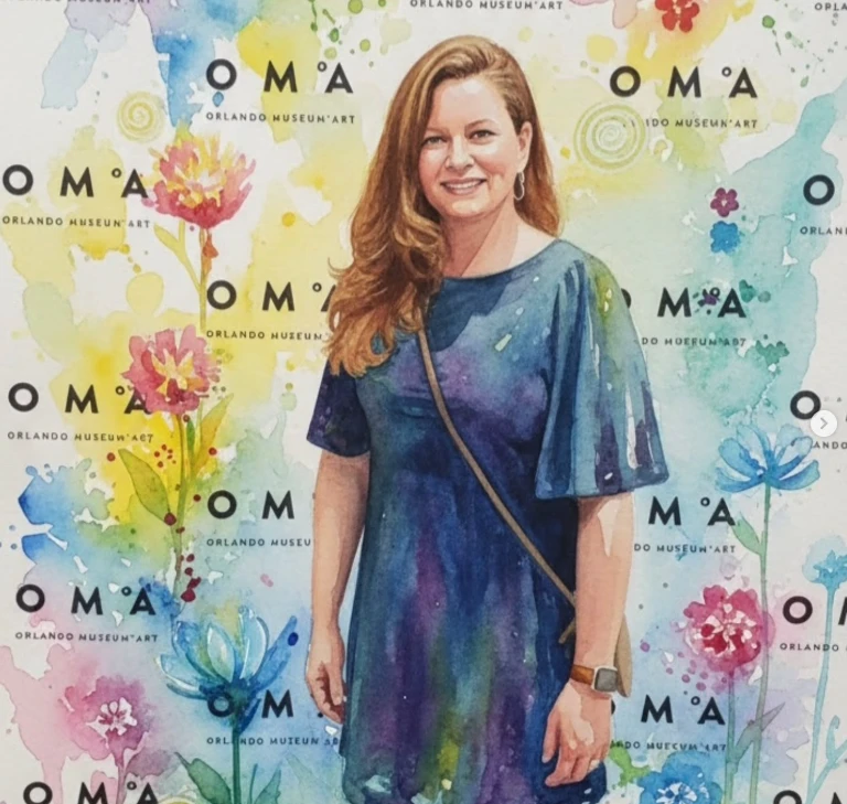 Michelle at the Orlando Museum of Art.