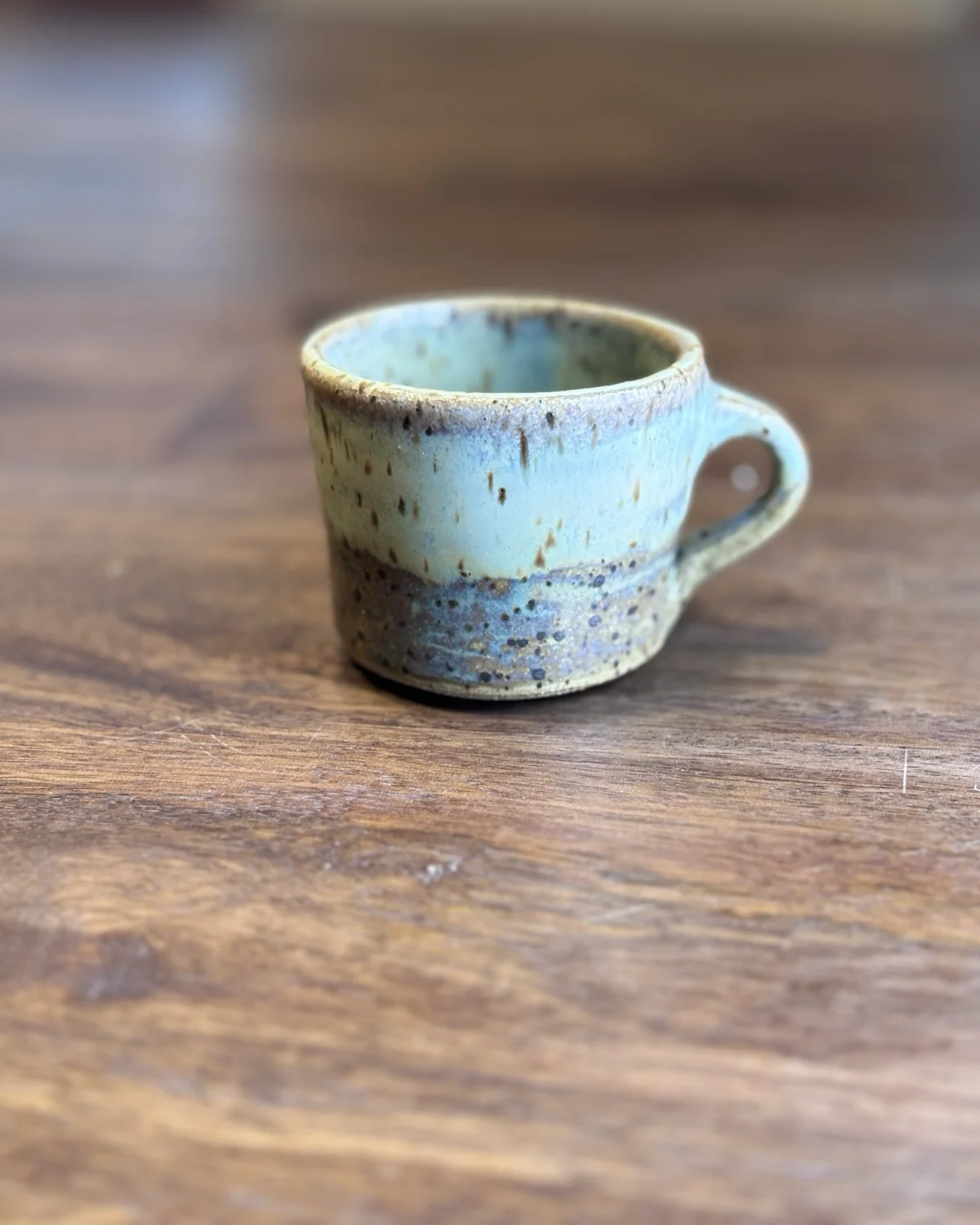 Green Speckled Espresso Demitasse